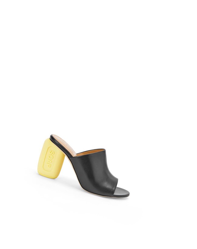 Loewe Soap mule in calfskin Negros Amarillos | TJMGI-4178