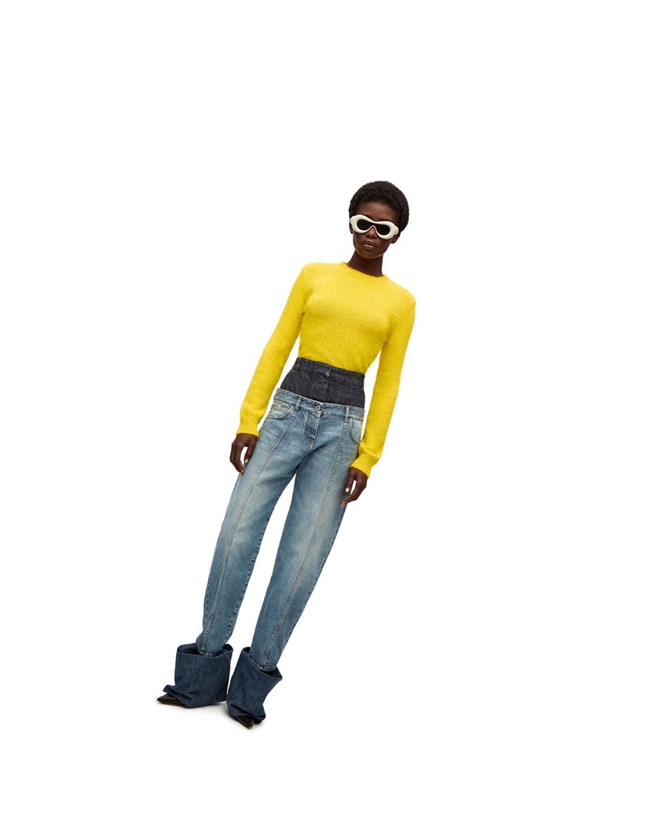 Loewe Sparkle sweater in viscose Amarillos | INLWC-7268