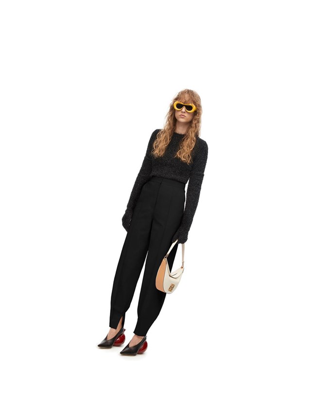 Loewe Sparkle sweater in viscose Negros | GXOIT-6932