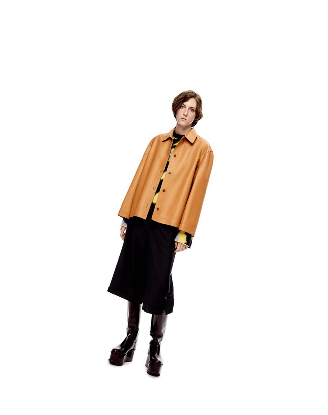 Loewe Tunic shirt in nappa Warm Desert | FPLSI-9143