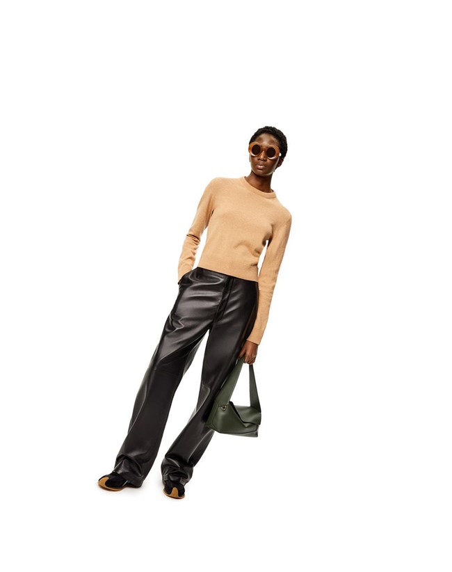 Loewe Twisted sweater in wool Camel | KBSHA-6851
