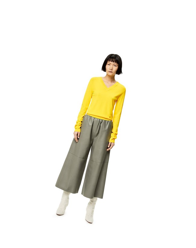 Loewe V-neck sweater in viscose Azules | MOJET-1023