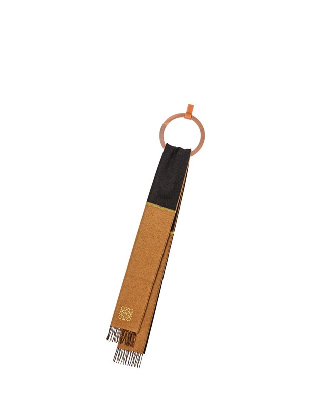 Loewe Window scarf in wool and cashmere Negros | SVKYM-9016