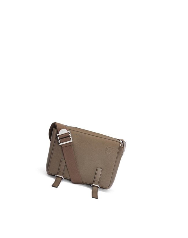 Loewe XS Military messenger bag in soft grained calfskin Azules | BKFHJ-5783